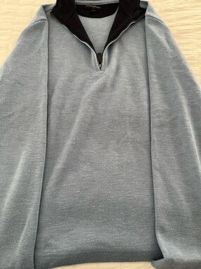 Banana Republic Men’s Light Blue Quarter-Zip Sweater Size M EUC